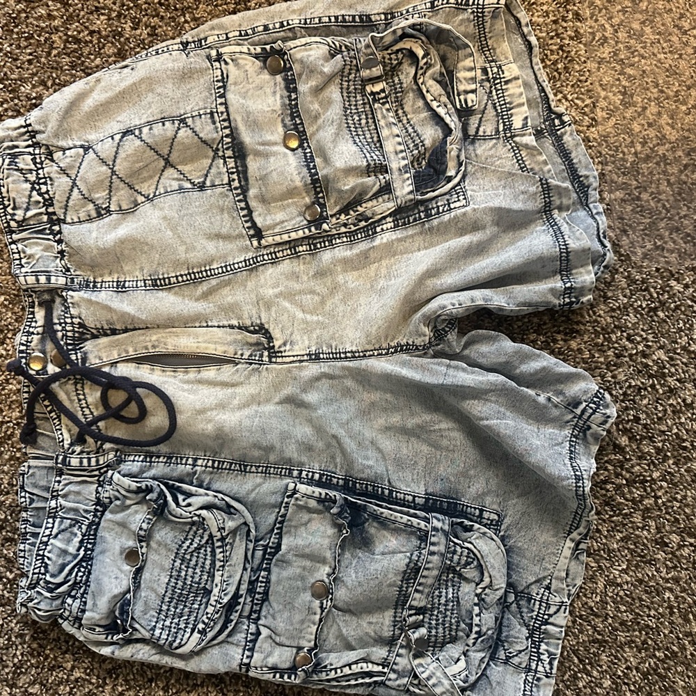 Stylish Gray Cargo Shorts